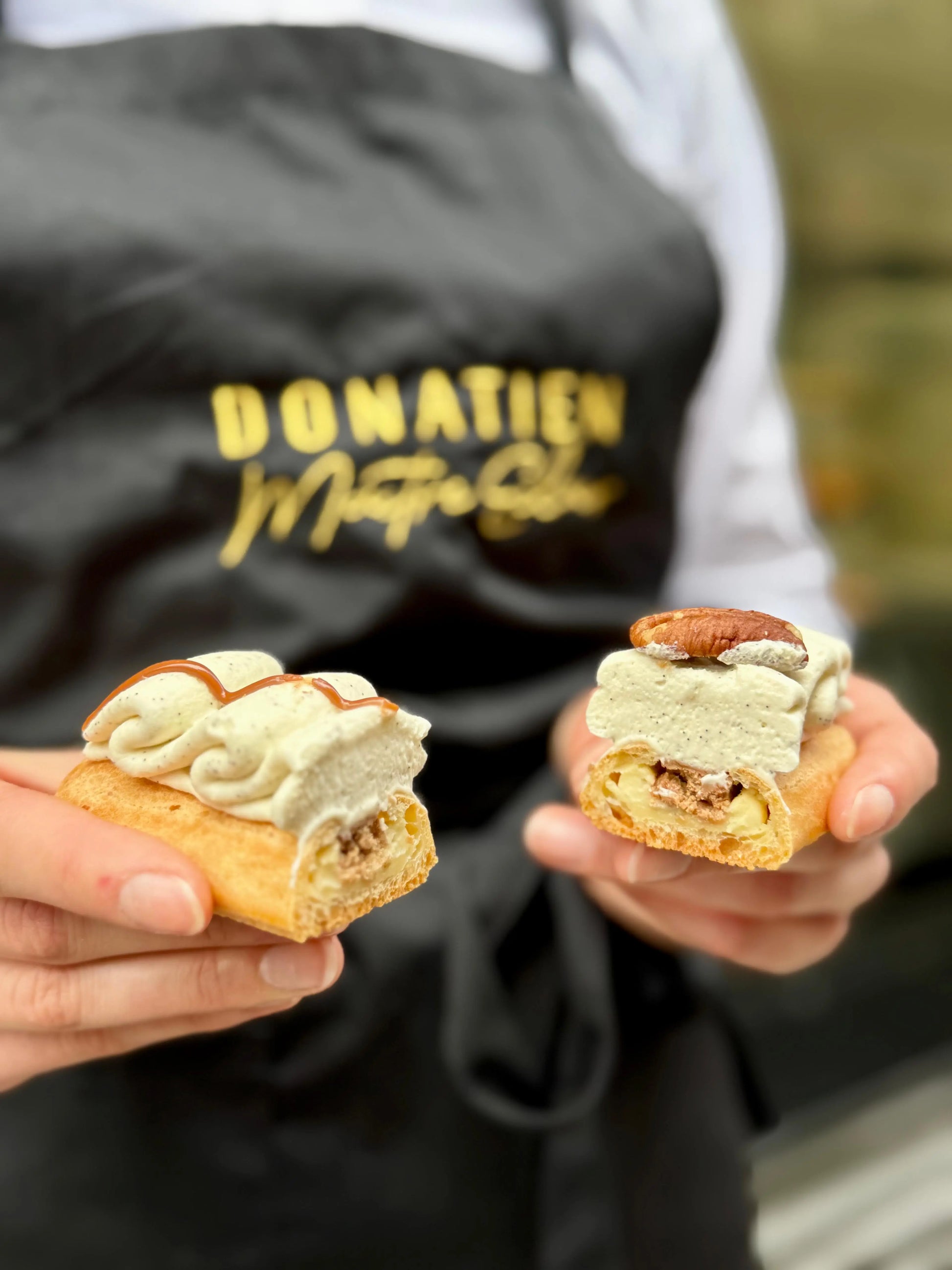 Eclair Vanille pécan Strasbourg pâtisserie artisanale